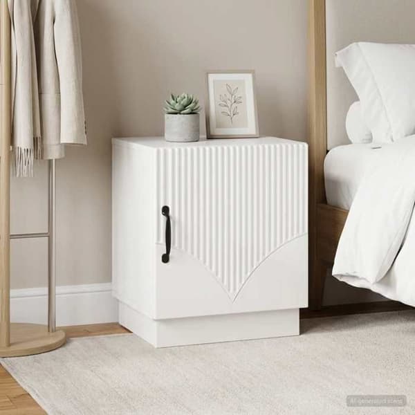 Maison Exclusive - Sängbord 2 st Vit glans 43 x 34,5 x 47 cm