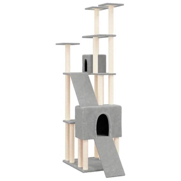 Maison Exclusive - Katte træ med sisal kløer Lys grå 190 cm ljusgrått