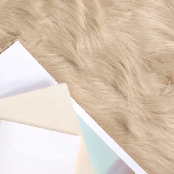 Maison Exclusive - Matta i falsk TAFALLA Beige 80 x 150 cm Polyester