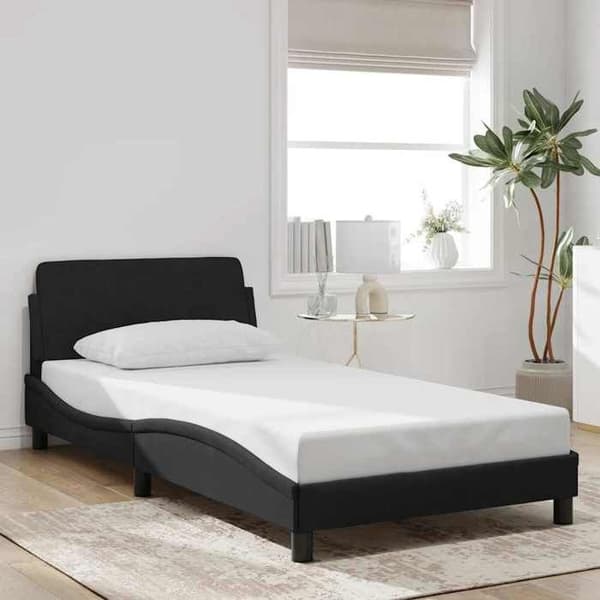 Maison Exclusive - Dover sort sengestel 100x200 cm velour