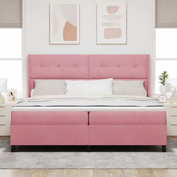 Maison Exclusive - Jousipatja ruusupäällysteellä 200 x 200 cm Sametti