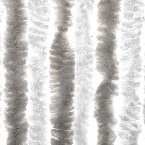 Maison Exclusive - Vaaleanharmaa ja valkoinen hyttysverkko 100x220 cm chenille