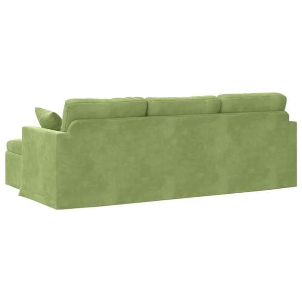 Maison Exclusive - Lys grøn sofa 228 x 134 x 80 cm Velour