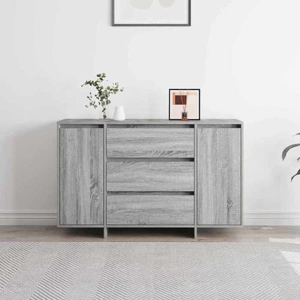 Maison Exclusive - Buffet Grå Sonoma 120 x 41 x 75 cm Ingeniørtræ