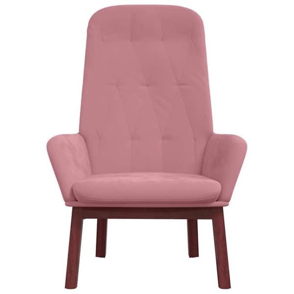Maison Exclusive - Avkopplingsstol Rosa Sammet Ros