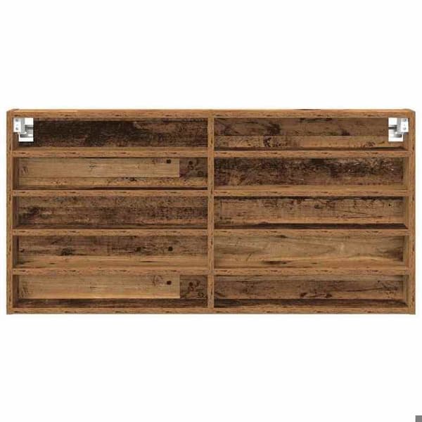 Maison Exclusive - Vitrine Vægmontering Gammel Træ 100 x 8,5 x 50 cm