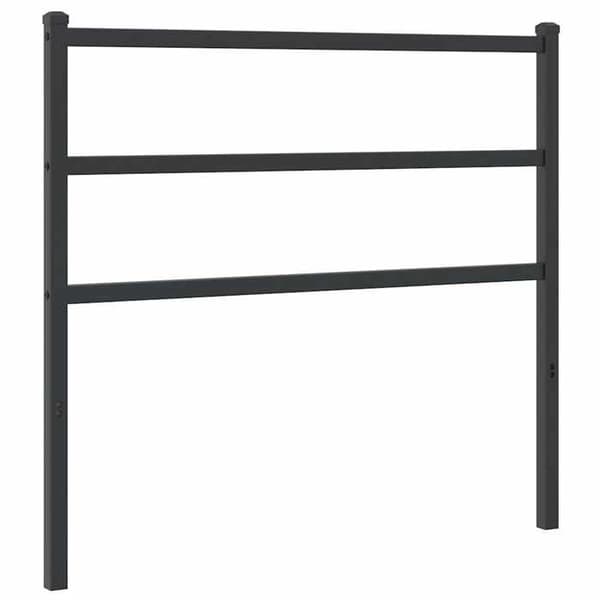 Maison Exclusive - Erstatnings hovedgærde metal sort 100 cm