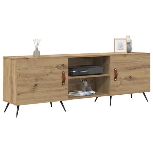 Maison Exclusive - TV-møbel 150 x 30 x 50 cm håndlavet egetræ Ingeniørtræ Ek