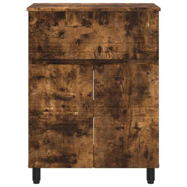 Maison Exclusive - Badeværelsesvaskeskab Røget eg 60 x 35 x 80 cm