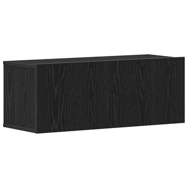 Maison Exclusive - TV-møbel 2 stk Sort eg Ingeniørtræ