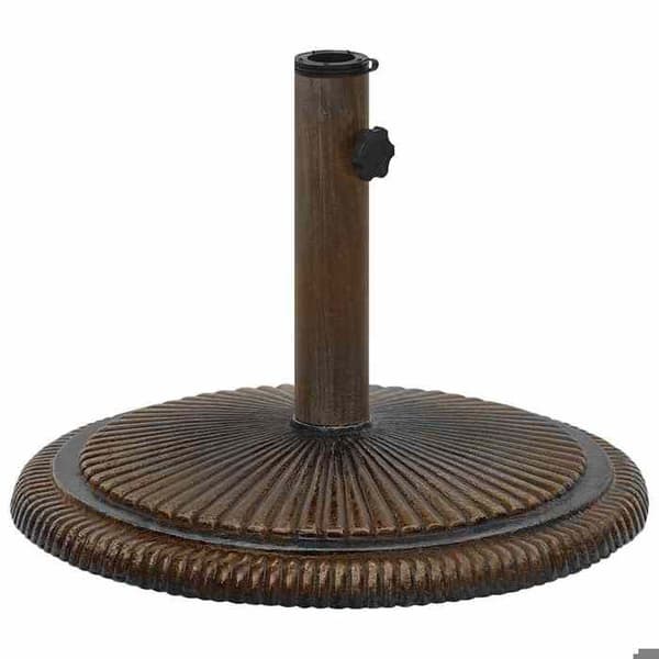 Maison Exclusive - Pronssinen aurinkovarjon jalusta 45x45x30 cm Valurauta Brons