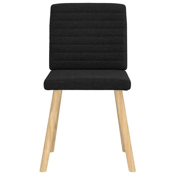 Maison Exclusive - Spisestole sæt af 4 sort stof Svart