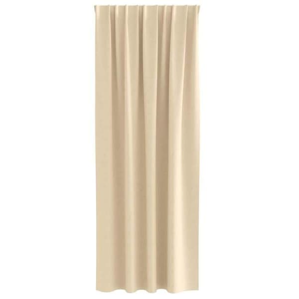 Mørklægningsgardiner - EKSKLUSIV HUS - 260 x 140 cm (2 stk) - Creme - Polyester - Blokerer 80–90% lys Grädde