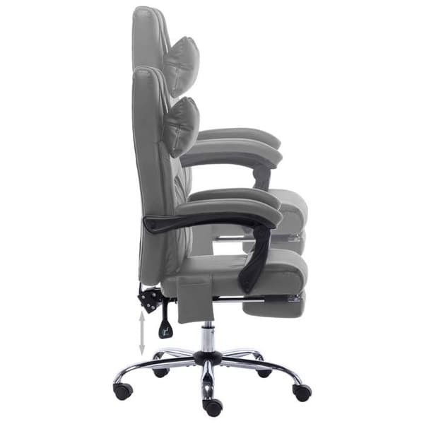 Maison Exclusive - Massage kontorstol Anthracite Similicuir antracit