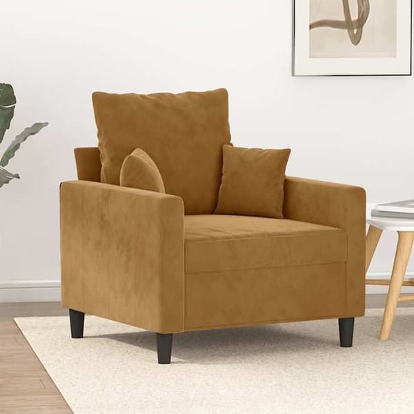 Maison Exclusive - Brun Stol 60 cm Velour