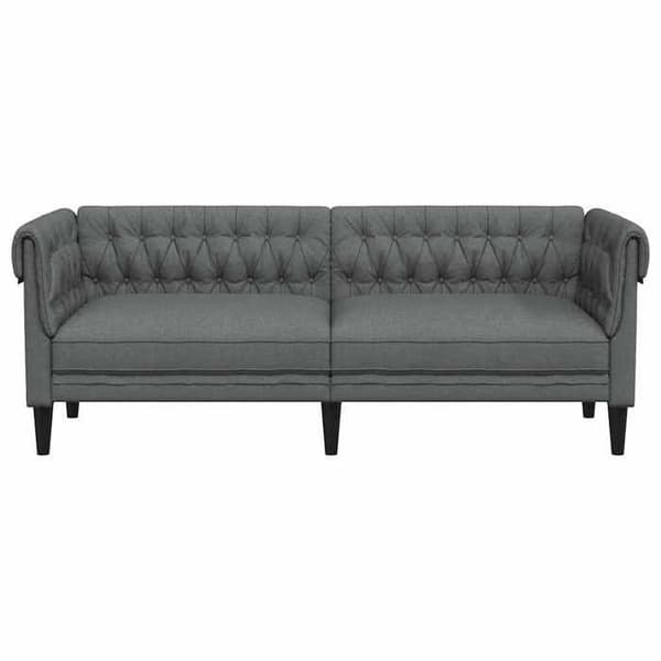 Maison Exclusive - Chesterfield sofa 3 pladser mørkegrå stof