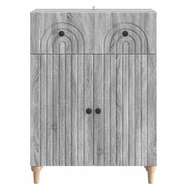 Maison Exclusive - Buffé Sonoma grå 66 x 34,5 x 90 cm Ingenjörsträ