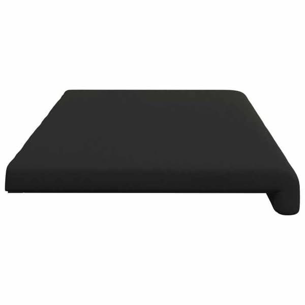 Maison Exclusive - Pude til bænk i tekstureret sort velour, dybde 35 cm