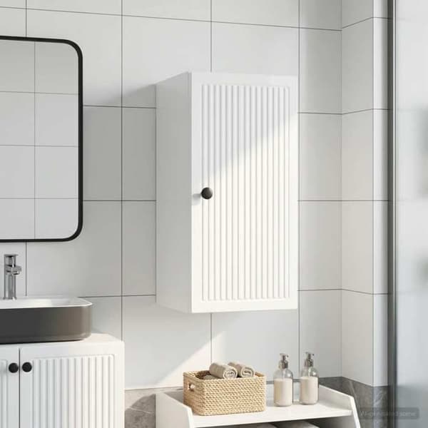 Maison Exclusive - Väggmonterad badrumsskåp EDE Blank vit Strålande vit