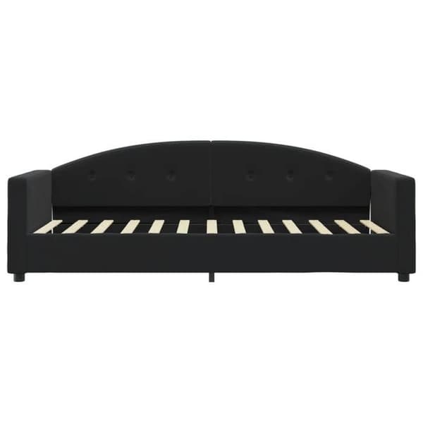 Maison Exclusive - Päivävuode mustalla patjalla 80x200 cm sametti