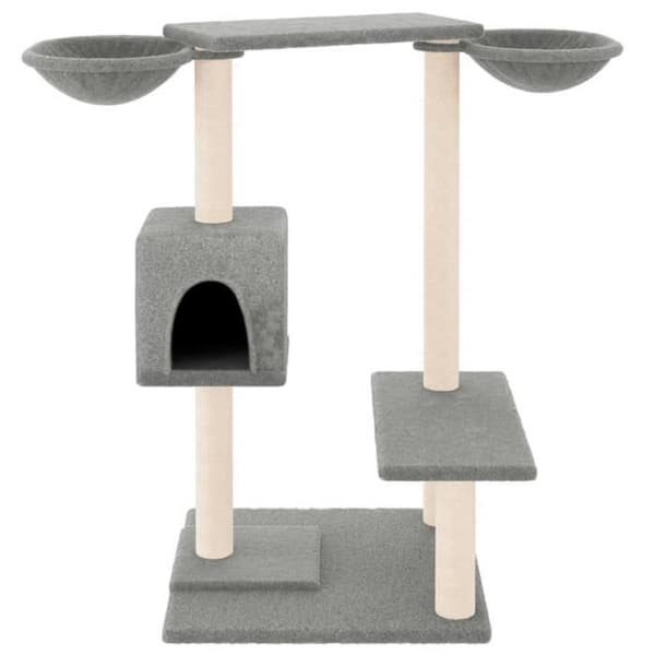 Maison Exclusive - Kattträd med klösträningar ljusgrå 82 cm ljusgrått