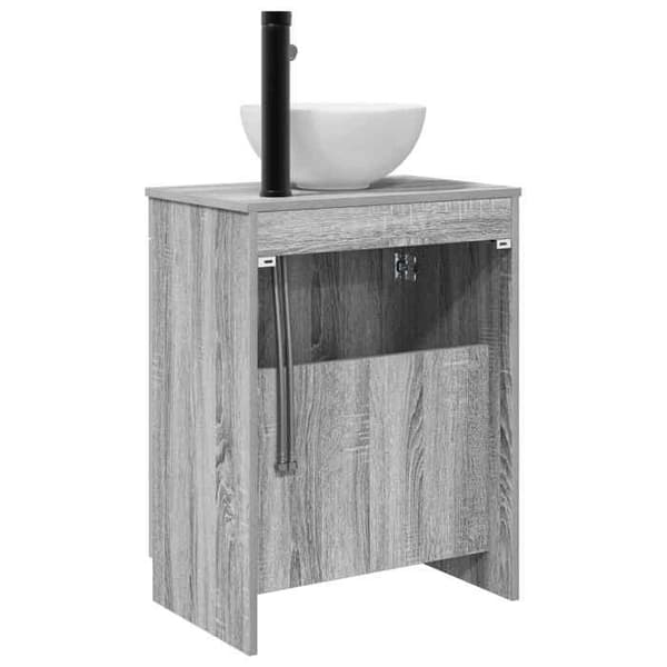 Maison Exclusive - Badeværelsesmøbel med vask Sonoma grå 54 x 35 x 83 cm