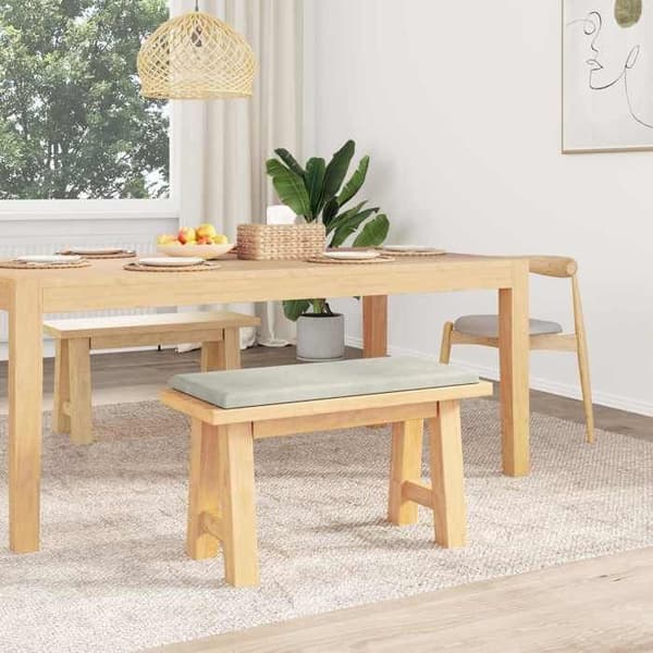Maison Exclusive - Bänk Kudde Sammet Kräm Djup 35 cm Grädde