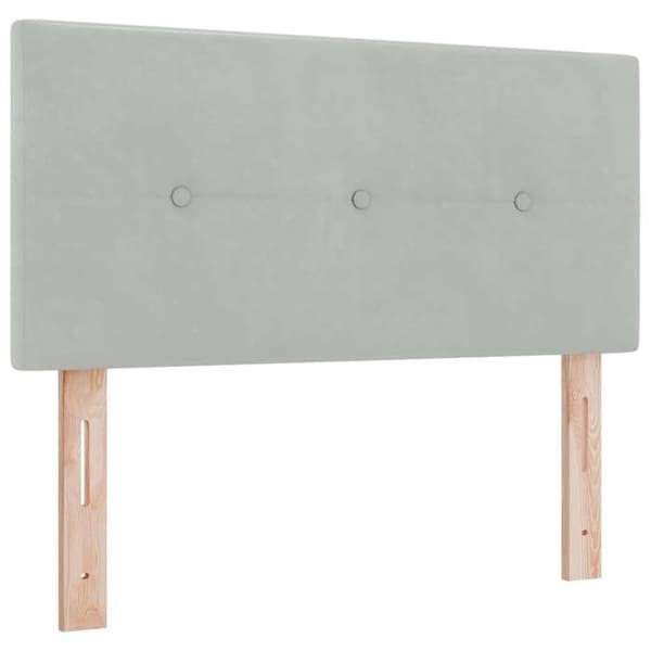 Maison Exclusive - Ljust grå sänggavel 100 cm Sammet