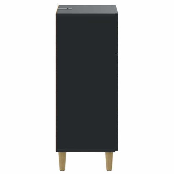 Maison Exclusive - Badeværelsesopbevaringsmøbel DELFT Sort 30 x 31 x 80 cm Svart