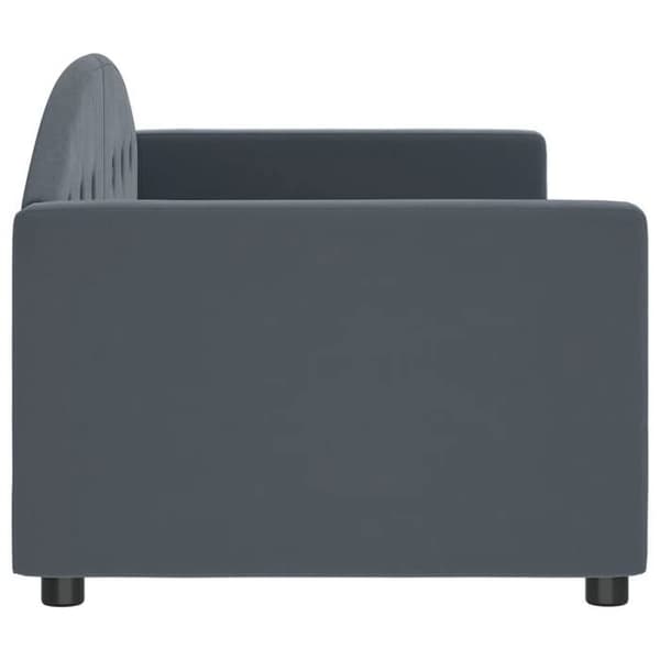 Maison Exclusive - Mörkgrå vilobädd 80x200 cm sammet