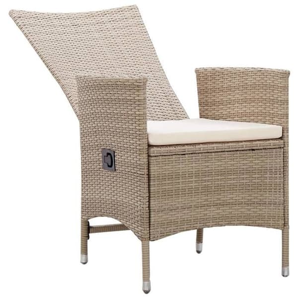 Maison Exclusive - 3-osainen beige puutarhakalustesarja beige