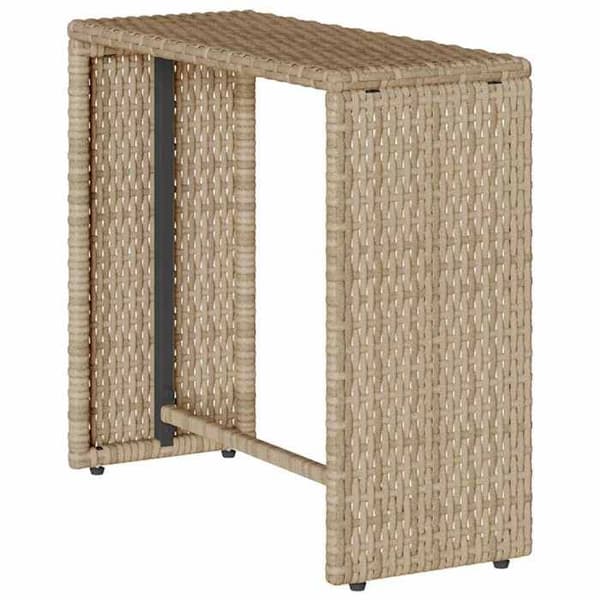 Maison Exclusive - Havegruppe 5 stk med stabelbare puder i beige polyrotin