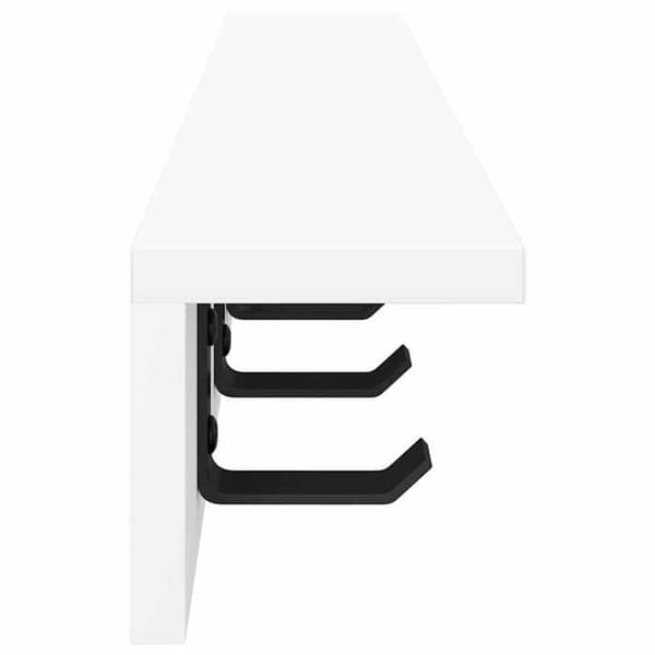 Väggmonterad klädhängare - EXKLUSIV HEM - Väggmontering - Vit - Ingenjörsträ - 60 x 10,5 cm Vit