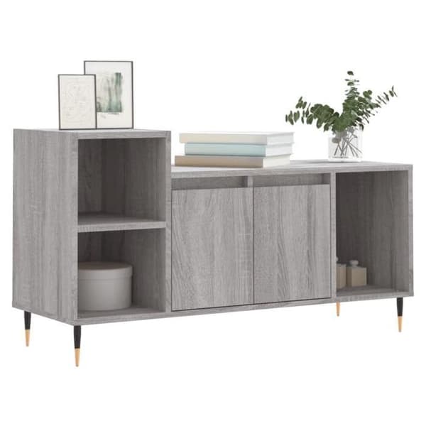 Maison Exclusive - TV-möbel Sonoma grå 100x35x55 cm Ingenjörsträ