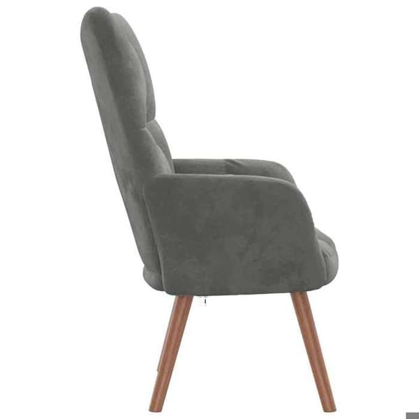 Maison Exclusive - Mørkegrå Velour Relax stol