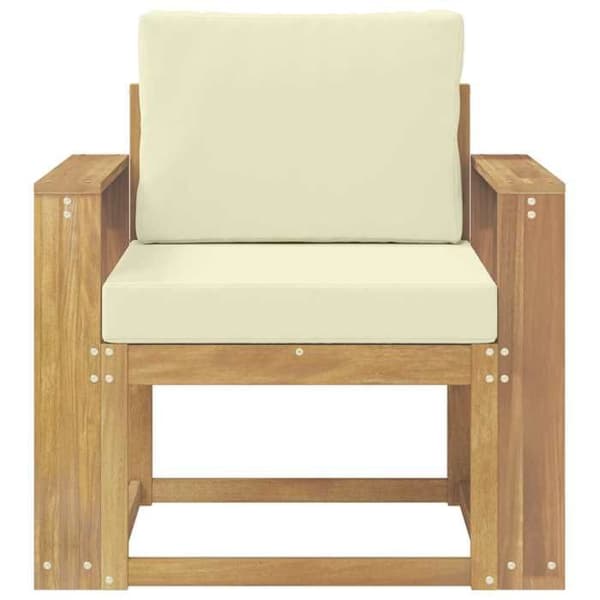 Udendørs sofa - EKSKLUSIV HUS - Sofa - Massiv akacie - Modstandsdygtig lak - Modulær Vit