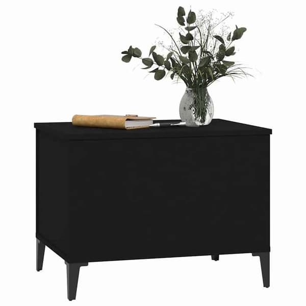 Maison Exclusive - Sort sofabord 60x44,5x45 cm Ingeniørtræ
