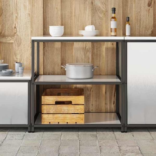 Köksställ - EXKLUSIVT HEM - HATTEM - Silver - 90x50x92 cm - Stål