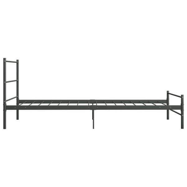Sengestel - Eksklusiv Hus - Grå - Metal - 90 x 200 cm grå