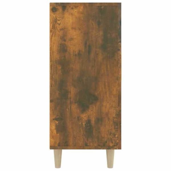 Maison Exclusive - Buffé ek rökig 90x34x80 cm ingenjörsträ