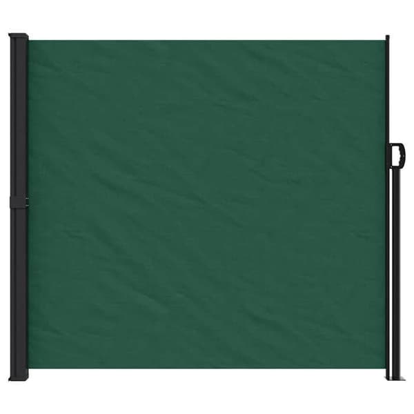Sidelæns markise - EKSKLUSIV HUS - 180 x 600 cm - Mørkegrøn - 100% polyester PU - Manuel Mörkgrön