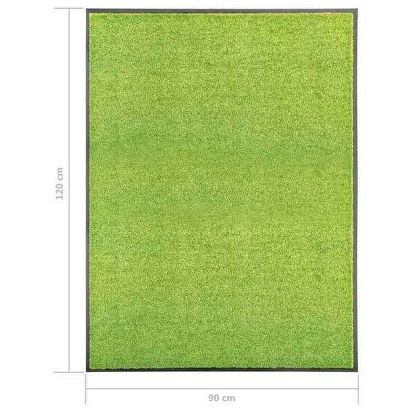 Maison Exclusive - Vaskbar dørmåtte Grøn 90x120 cm