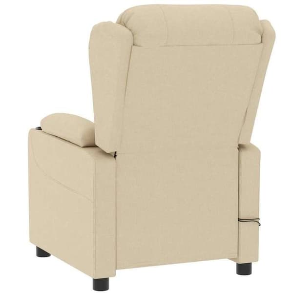 Maison Exclusive - Elektrisk massage stol Creme Stof