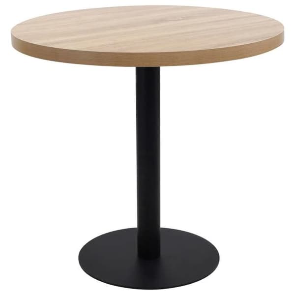 Maison Exclusive - Vaalea ruskea bistro-pöytä 80 cm MDF
