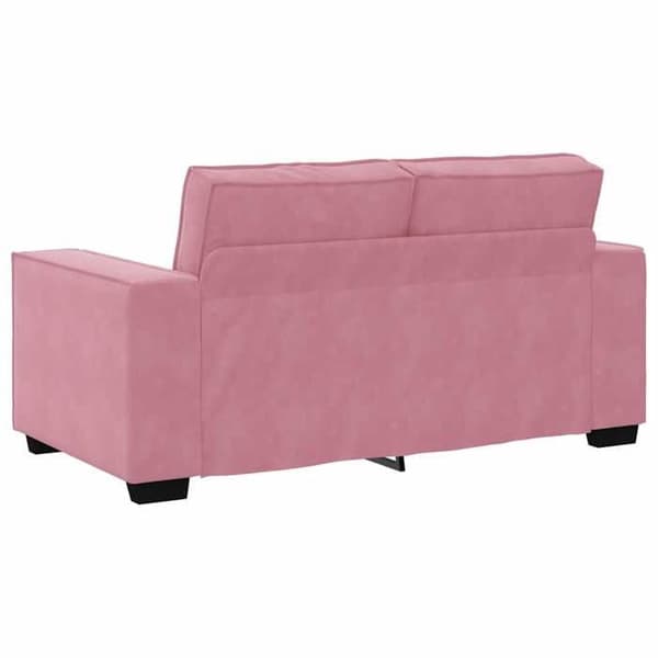 Maison Exclusive - Sæt med 2 stk. sofa med rosa velourpuder