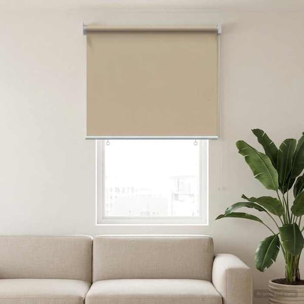 Maison Exclusive - Rullende udendørs butik UV-beskyttelse Beige Polyester