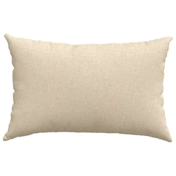 Soffkuddar - EXKLUSIV HEM - Set om 2 60 x 40 cm - Kräm - Mjuk tyg - Polyesterfyllning Grädde