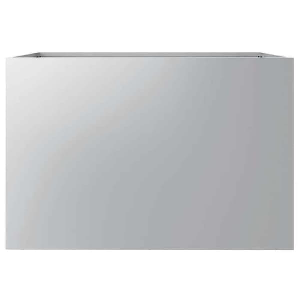 Maison Exclusive - Silverfärgad kruka 62x47x46 cm galvaniserat stål