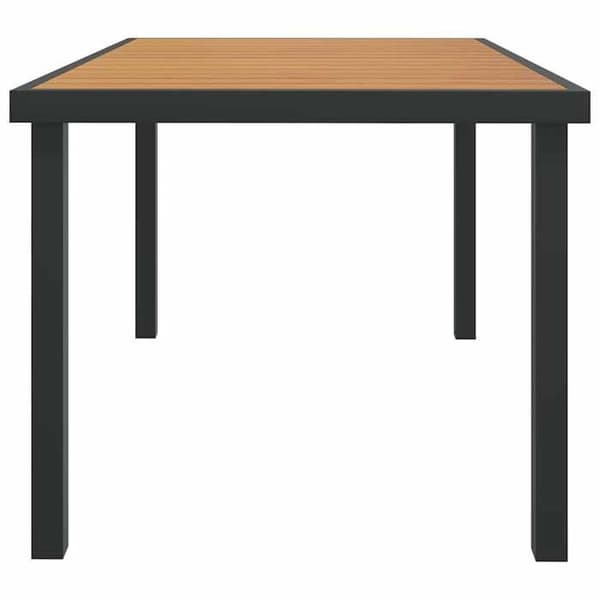 Havemøbel - EKSKLUSIV HUS - 140x90x74 cm - Brun - Aluminium og WPC - Industriel brun