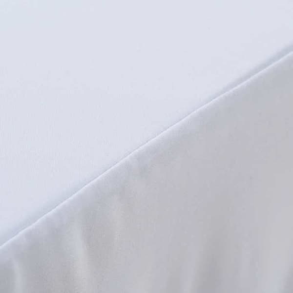 Maison Exclusive - Elastiske bordduge med skørt 2 stk 183x76x74cm Hvid Vit